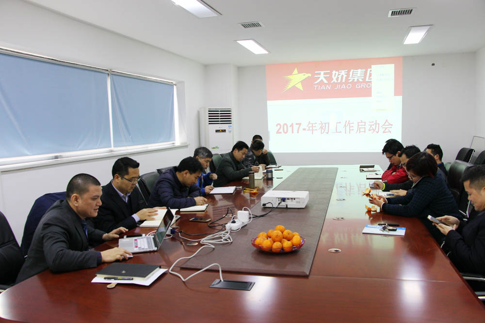 天嬌集團(tuán)2017年年初工作啟動(dòng)會(huì)召開 天嬌集團(tuán)2017年年初工作啟動(dòng)會(huì)召開